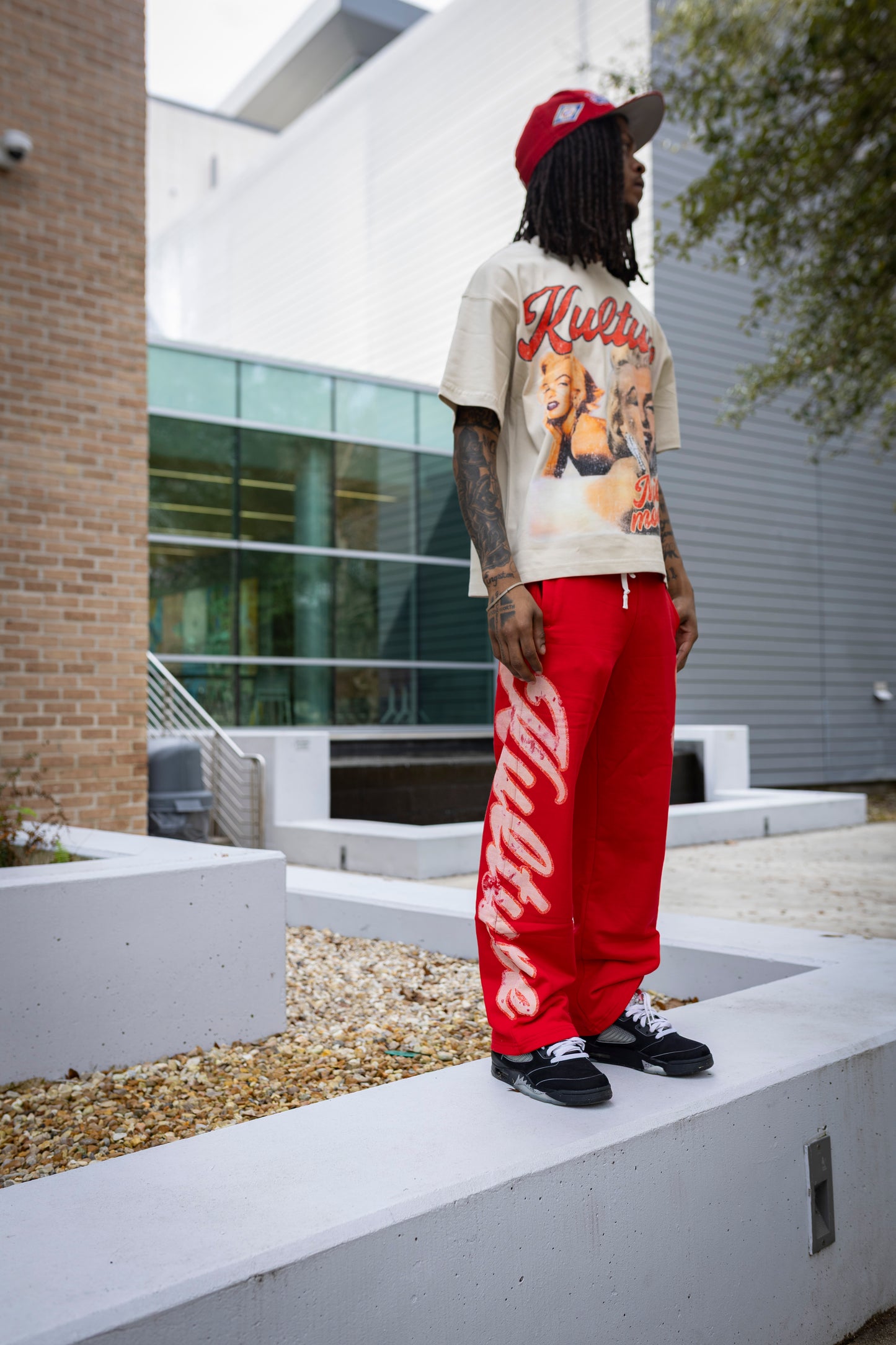 Private Kulture Red Essential Sweats